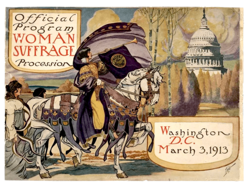 Photo Source: Library of Congress Description: Cover of the official program from the 1913 suffrage parade