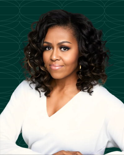 Smiling Portrait of Former First Lady, Michelle Obama.