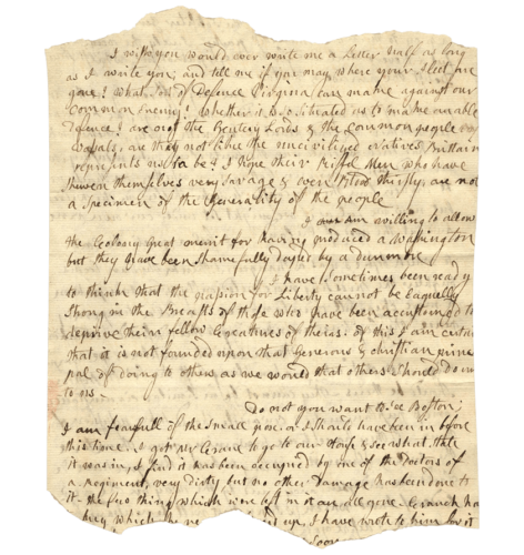 Abigail Adams letter to John Adams, dated March 31, 1776