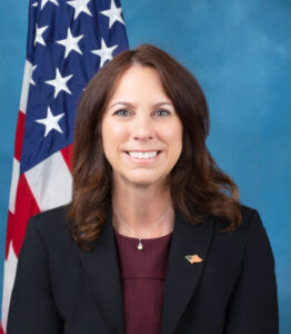 Official Portrait of Archivist of the United States Dr. Colleen Shogan. NARA photo by Susana Raab